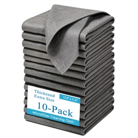 Thickened Magic Microfiber Cleaning Cloth 10-Pack Extra-Size 11.8x15.8 in