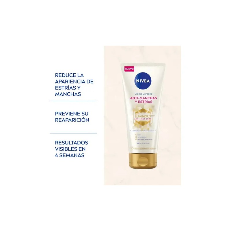 Nivea Crema Corporal Anti Marcas y Estrías , Manchas de