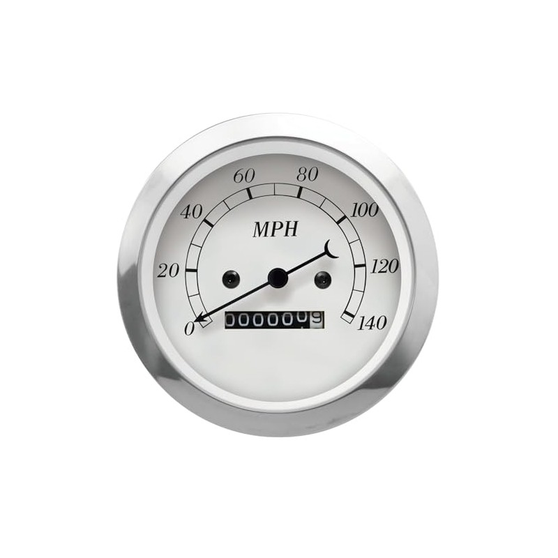 MOTOR METER RACING Classic Series Vintage 85mm 3-3/8" Mechanical Speedometer