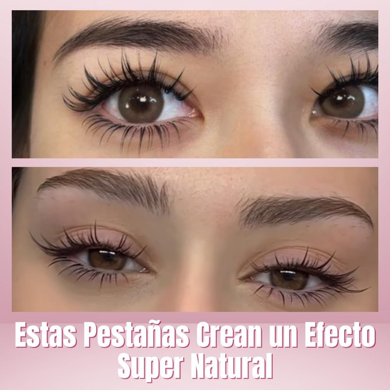 Kit Pestañas Con Pegamento Postizas Para Extenciones de Pestañas Volumen