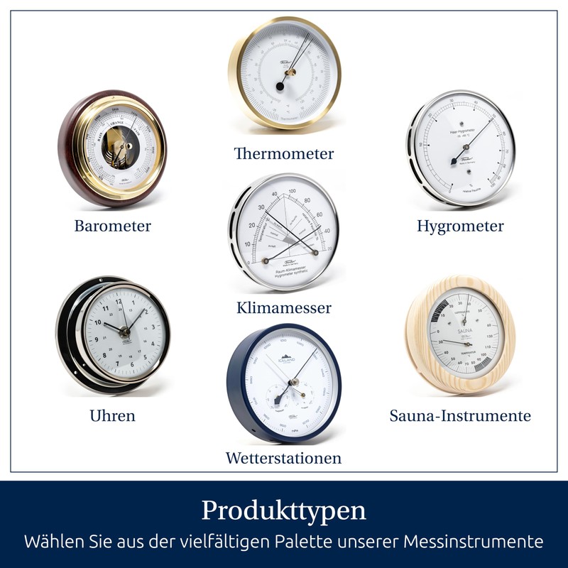 Hair-Hygrometer, made of metal