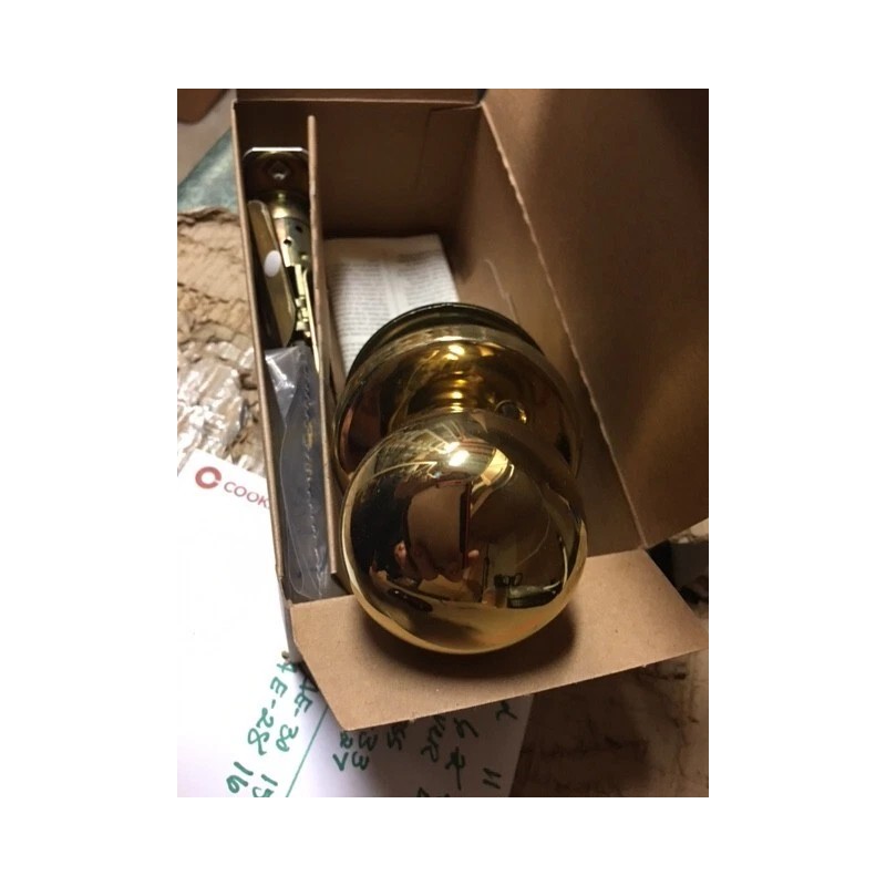 Weiser NEW WEISER LOCK FAIRFAX PASSAGE KNOB POLISHED BRASS, EASY