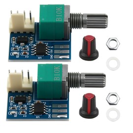 2Pack PWM Fan Speed Controller, drehzahlregler 12v, DC 0-12V 4 Draht PC CPU Fan Speed Controller regler schalter, Variabler Geschwindigkeitsco