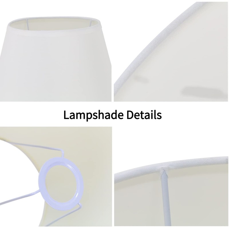 Dulee Simple Table Lampshade, Φ 6.3-12", Bedside Lamp Shade, Wall