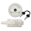 CR-MOESANCO® Motorhome or Caravan White Entry Lock with Handle and