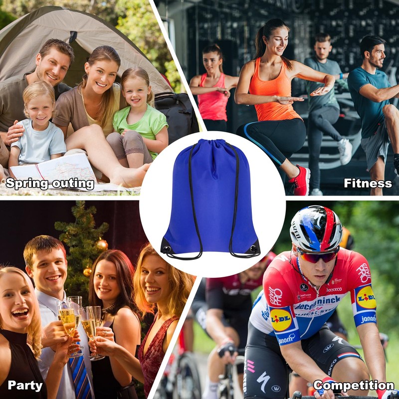 CALACH 2PCS Drawstring Bags Bulk, String Backpack for Men Women,