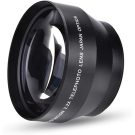 Acuvar 2.2X Telephoto Lens – HD Zoom Camera Lens Attachment for DSLR and Mirrorless Cameras – Teleconverter Lens with Optical Glass for Nikon Canon Sony Pentax Long-Distance Photography (67MM)