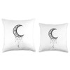 Beautiful Islamic Crescent Moon Minimalist Ramadan Design Throw Pillow