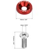 QWORK® 20 Pairs Car M6 Anodised Aluminium Washers and M6