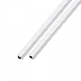 sourcing map Square Aluminum Tube (6mm x 6mm x 1mm x 300mm) 2Pcs, 6063 Aluminum Tubing - for Home Furnishing, Machinery