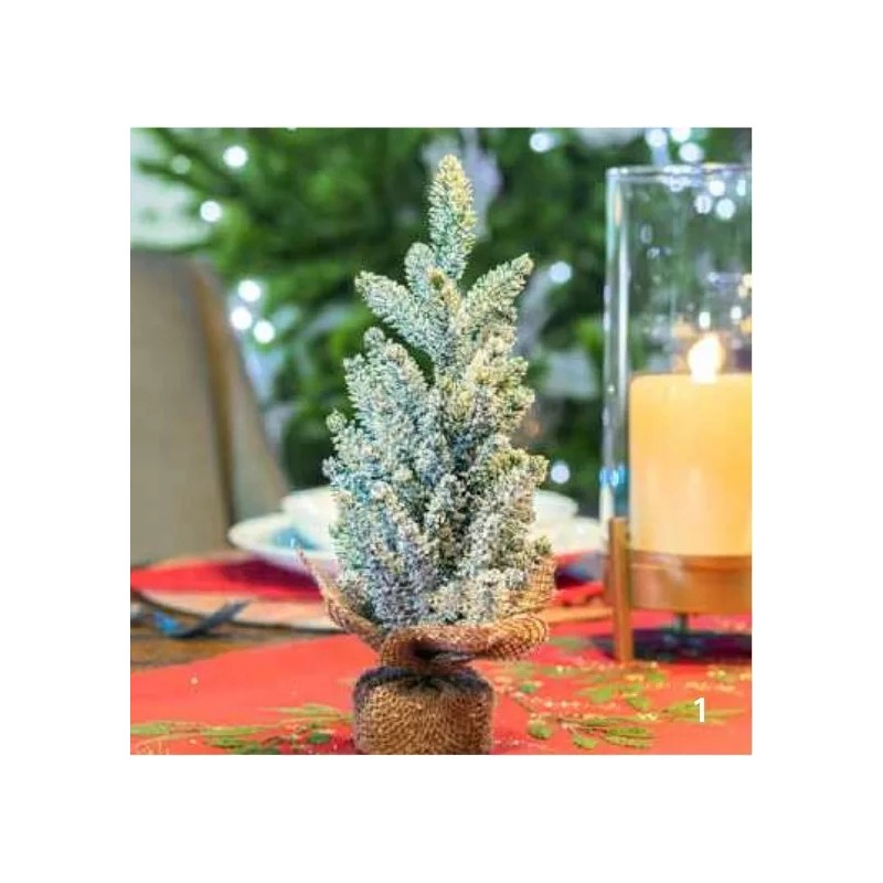 Vianney Adorno Arbolito Pequeño De Navidad Snow Tree Vianney