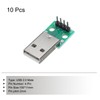 sourcing map 10 Pcs USB Breakout Board USB 2.0 to