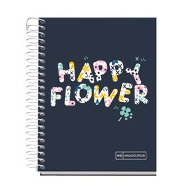 Miquelrius - A6 Notebook, 7mm Ruler, Hardcover Notebook A6 with 120 Micro Perforated Sheets, with 4 Colors for Organization, 70gsm Extra Matte Paper, No Drill