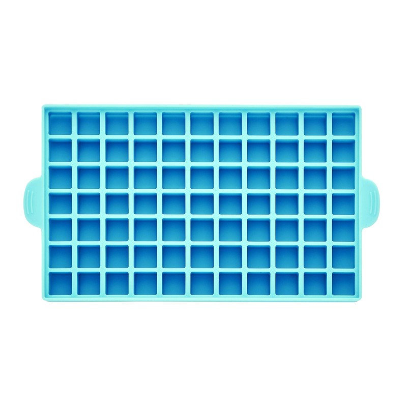 Farberware Pro Silicone Ice Cube Trays with Lid, 4-Piece, Blue