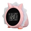 Alarm Clock Pink Dinosaur Shape Multifunctional Bedside LED Electronic Alarm