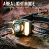 Coast FL95R 1250 Lumen Rechargeable Plus LED Headlamp with Green,