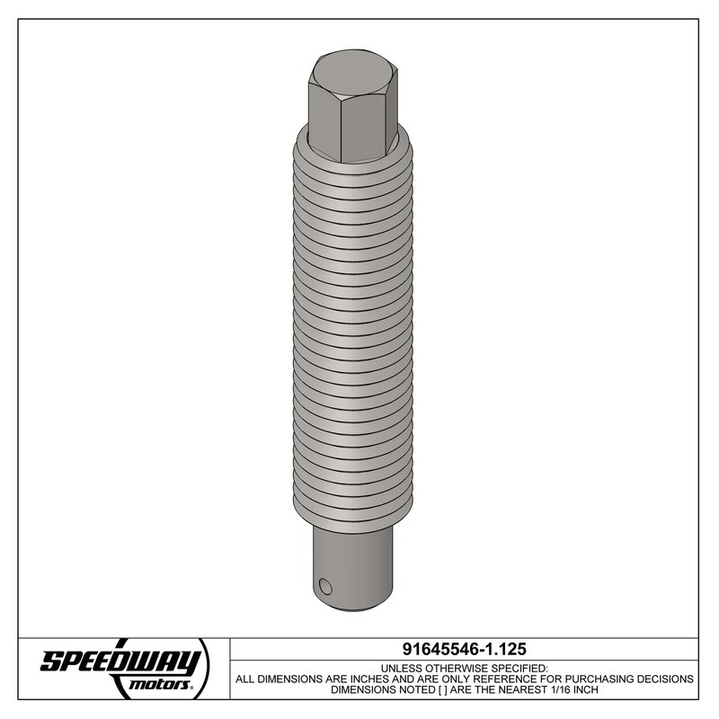 Replacement Weight Jack Bolts, Coarse Thread, 1 Inch Bolt Diameter