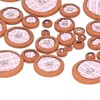 25Pcs Saxophone Pads Brown Sheepskin Sound Hole Resonator Gasket Wind