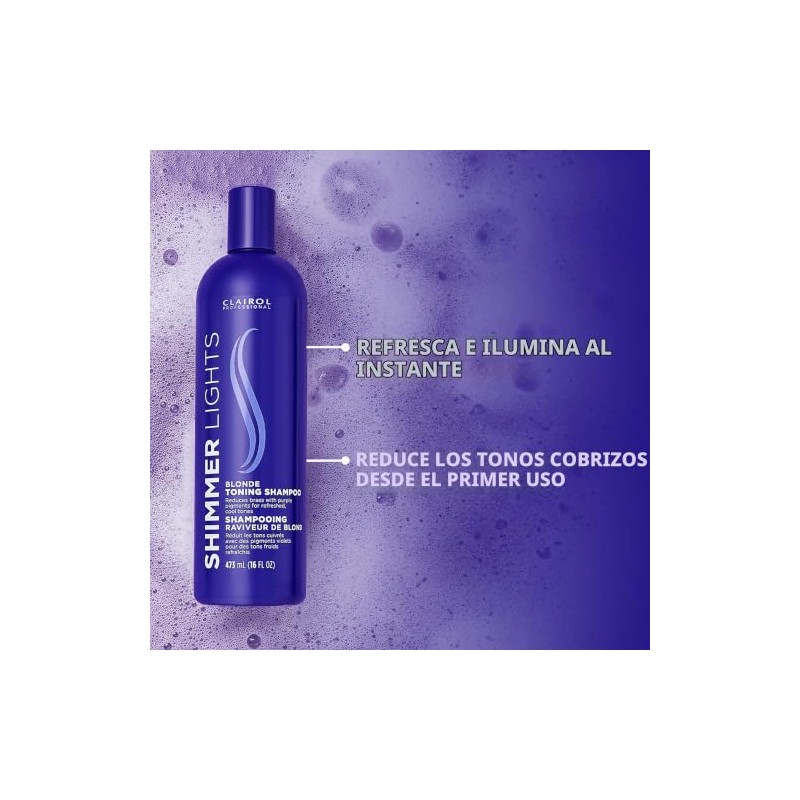 Clairol Shimmer Lights Blonde and Silver Shampoo Shampoo Unisex 16