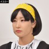 DFギャラリー ヘアアクセサリー バンダナ ダンス衣装 小物 ペイズリー柄 綿 正方形 MC83119 イエロー