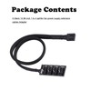 Annadue 4 Pin Cooler Fan Adapter Cable, 4 Pin PWM