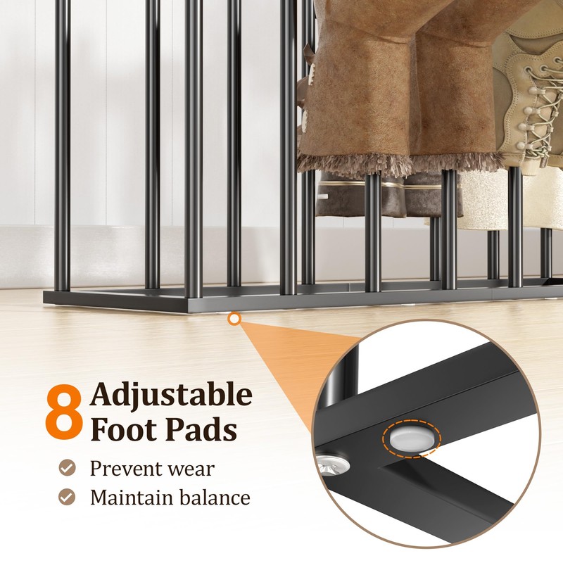 pickpiff Boot Rack Organizer Tall Boots, Black Boot Storage Organizer