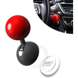 UOPR Car One Touch Start Lever,Push Start Button Cover,Car Engine Start Stop Button Control Lever,Car One Touch Start Button Starter Cover (Red)