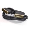 Scart Cable 21 pins connected Black Lead Gold Connectors 1.5m