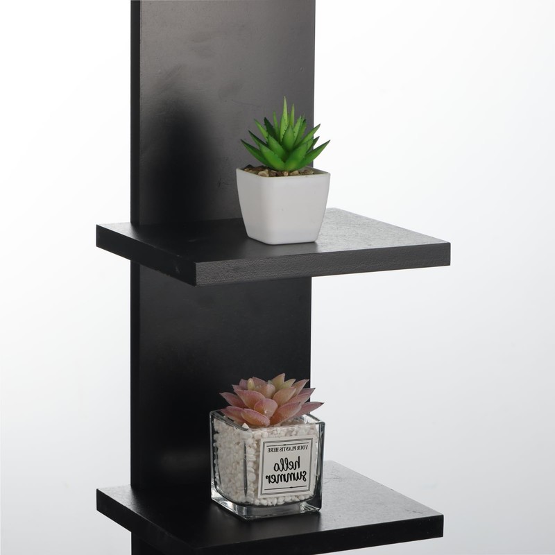YEXEXINM 7 Tier Wall Shelf Unit - Lack Floating Shelf,