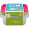 Inomata Kagaku “Rakuchin-Pack” Microwavable Containers, Microwavable With Lid Still On,