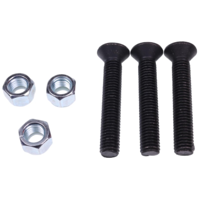 Chamixx 3X 1/2 x 3'' Chipper Knife Blade Bolts with