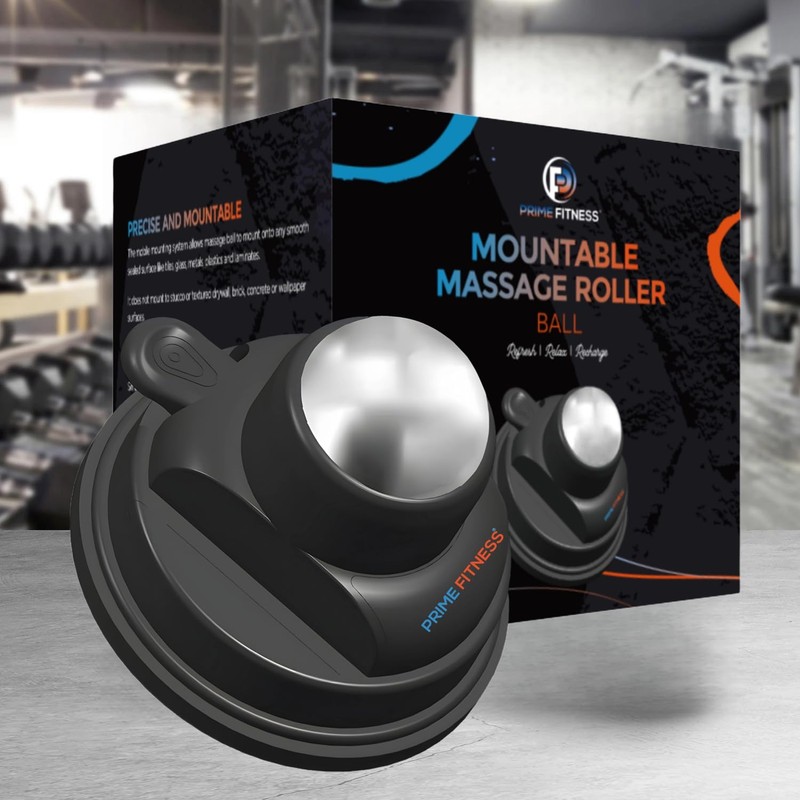 PRIME Fitness Wall Mounted Massage Ball | Cold Therapy |