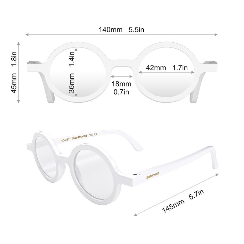 LONDON MOLE Eyewear | Moley Reading Glasses | Round Glasses