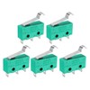 sourcing map 5Pcs KW4-3Z-3 5A/250VAC Simulated R-Lever Type Micro Switches