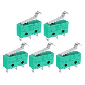 sourcing map 5Pcs KW4-3Z-3 5A/250VAC Simulated R-Lever Type Micro Switches