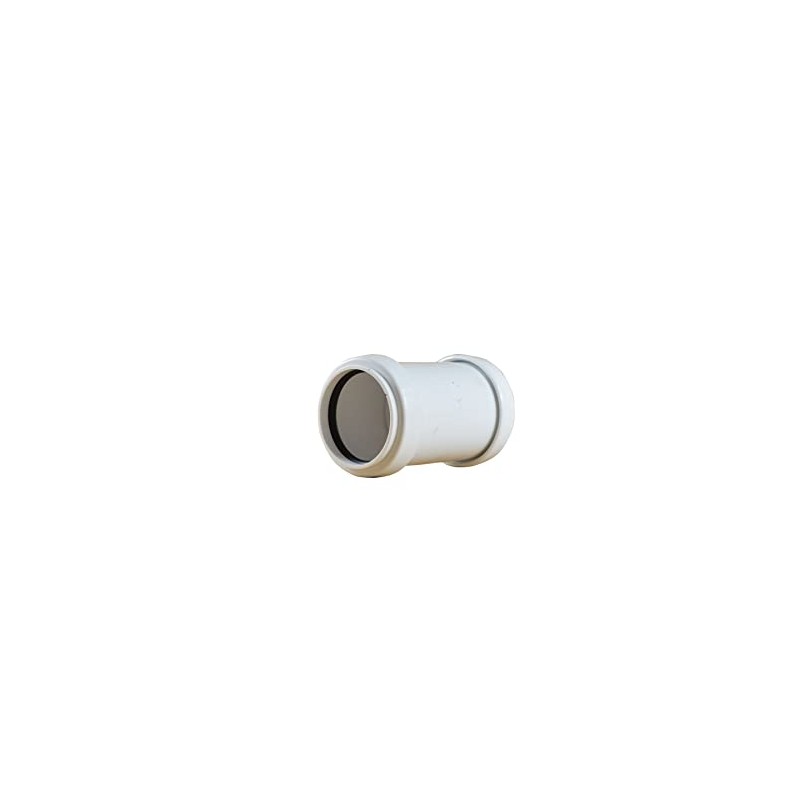 Pushfit 40mm Waste Pipe Coupling - White - Pack of