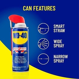 WD-40 Multi-Use Product with Smart Straw Sprays 2 Ways, 12 OZ