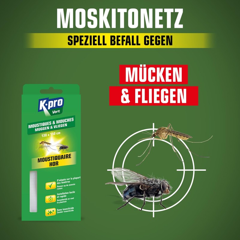 KAPO Kapo 336500030554 Easy to Install Mosquito Net 130 x
