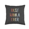 Best Kayla Ever Retro Vintage Name Gift Dark Heather Gray