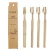 Colincie Bamboo Toothbrushes, Boar Bristle Toothbrush, Biodegradable Natural Bamboo Wooden