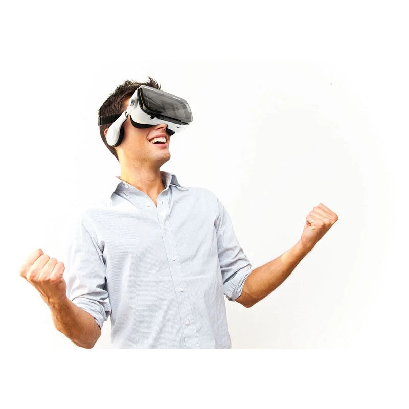 3D Virtual Reality Headset VR Glasses+ Headphones For Smartphone Android