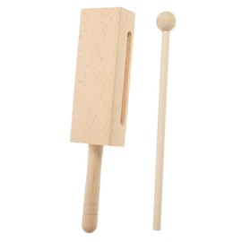 FUNOMOCYA Wood Block Percussion Instrument with Handle Durable Musical Instrument for Adults Ergonomic Design for Comfortable Playing for Practice and Performance