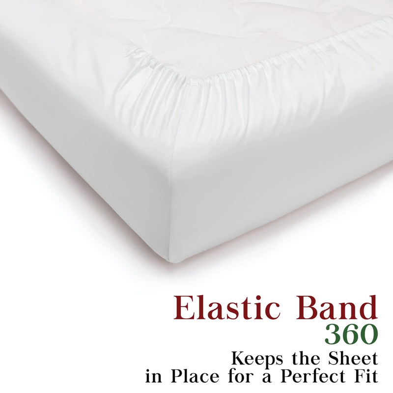 Rohi® Double Fitted Sheet with Two Pillowcases – 25cm Depth