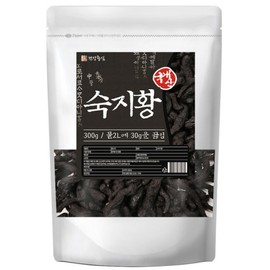 Domestic Rehmannia glutinosa 300g (9 steamed 9 packets) Rehmannia glutinosa tea / 국산 숙지황 300g (9증9포) 숙지황차