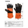 UJack Camping Gloves, Heat Resistant Gloves, Three-Layer Construction, Cowhide Leather,