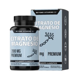 Beyond Vitamins  Citrato de Magnesio 2100mg  Citrato de Magnesio sin rellenos  Suplemento alimenticio de Magnesium Citrate  60 caps                   