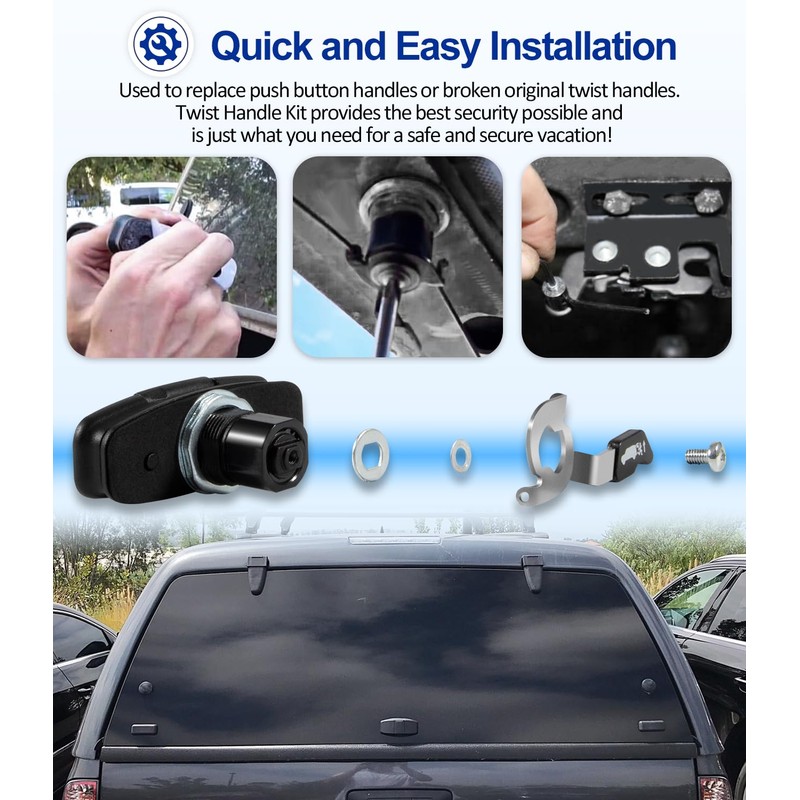 LAIKOU 113436 Twist Handle Kit Replacement for Leer Truck Caps