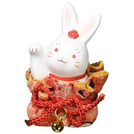 Nishiki Crepe Drawstring Flower Rabbit (Right Hand Raised) 1315