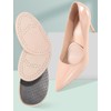 Princess Cushioning Leather Half Forefoot Insole (Beige, One size)