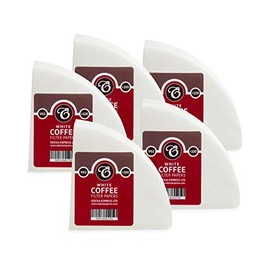 500 Size V02 White Coffee Filter Papers, Compatible with Hario Size 02 by EDESIA ESPRESS